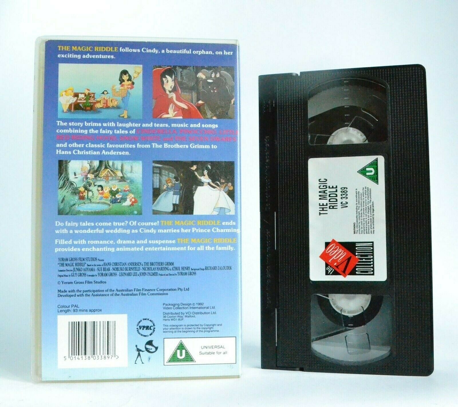 The Magic Riddle (1991): By Yoram Gross - Animated Fairytales - Children's - VHS-