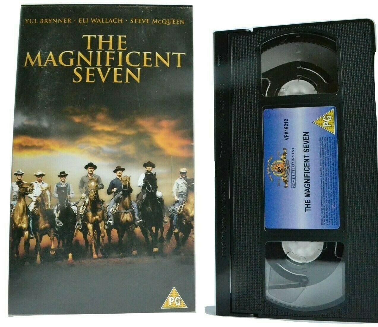 The Magnificent Seven (1960) - Western - Yul Brynner / Steve McQueen - Pal VHS-