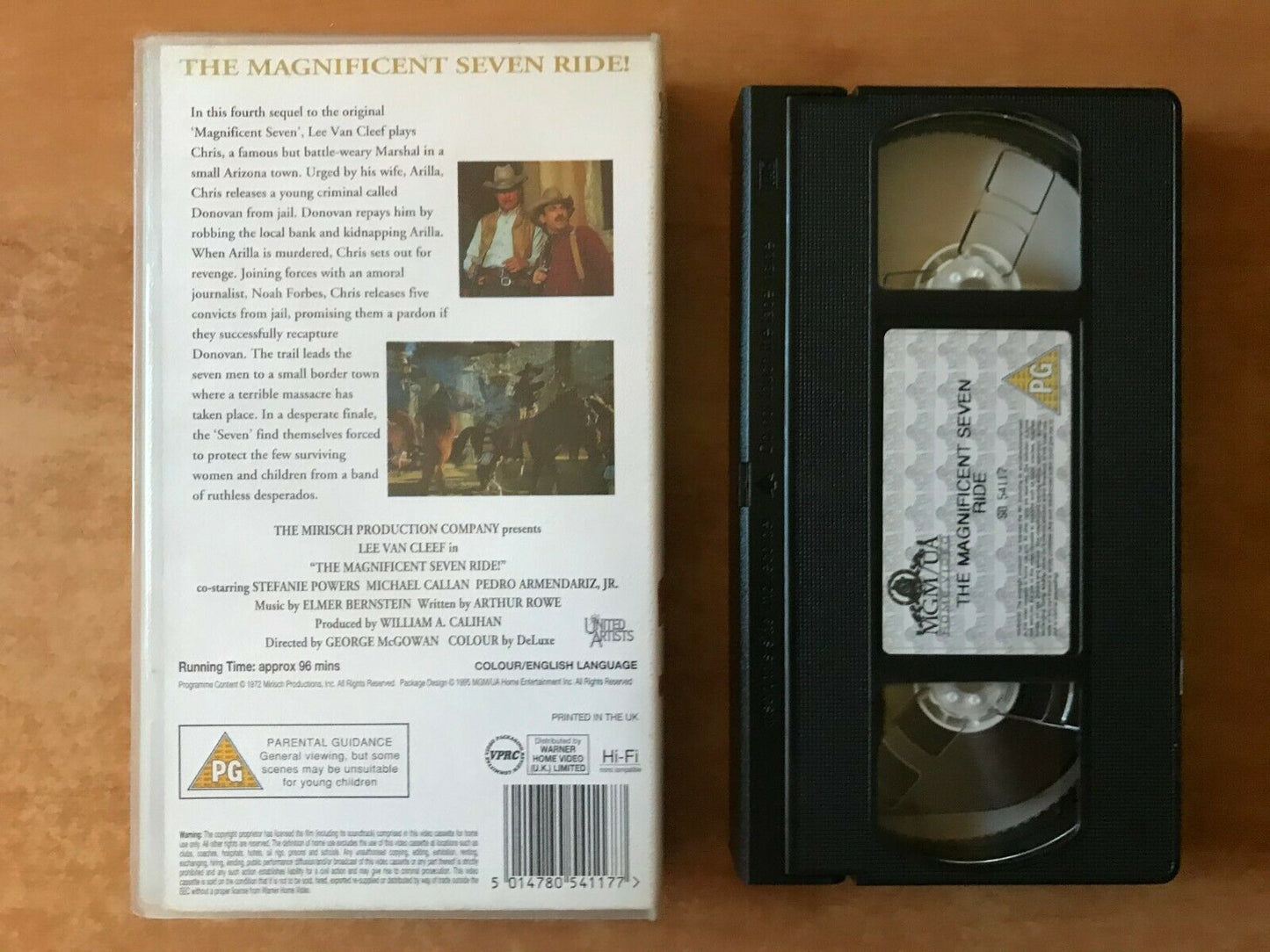 The Magnificent Seven Ride (1972) - Action Western - Lee Van Cleff - Pal VHS-