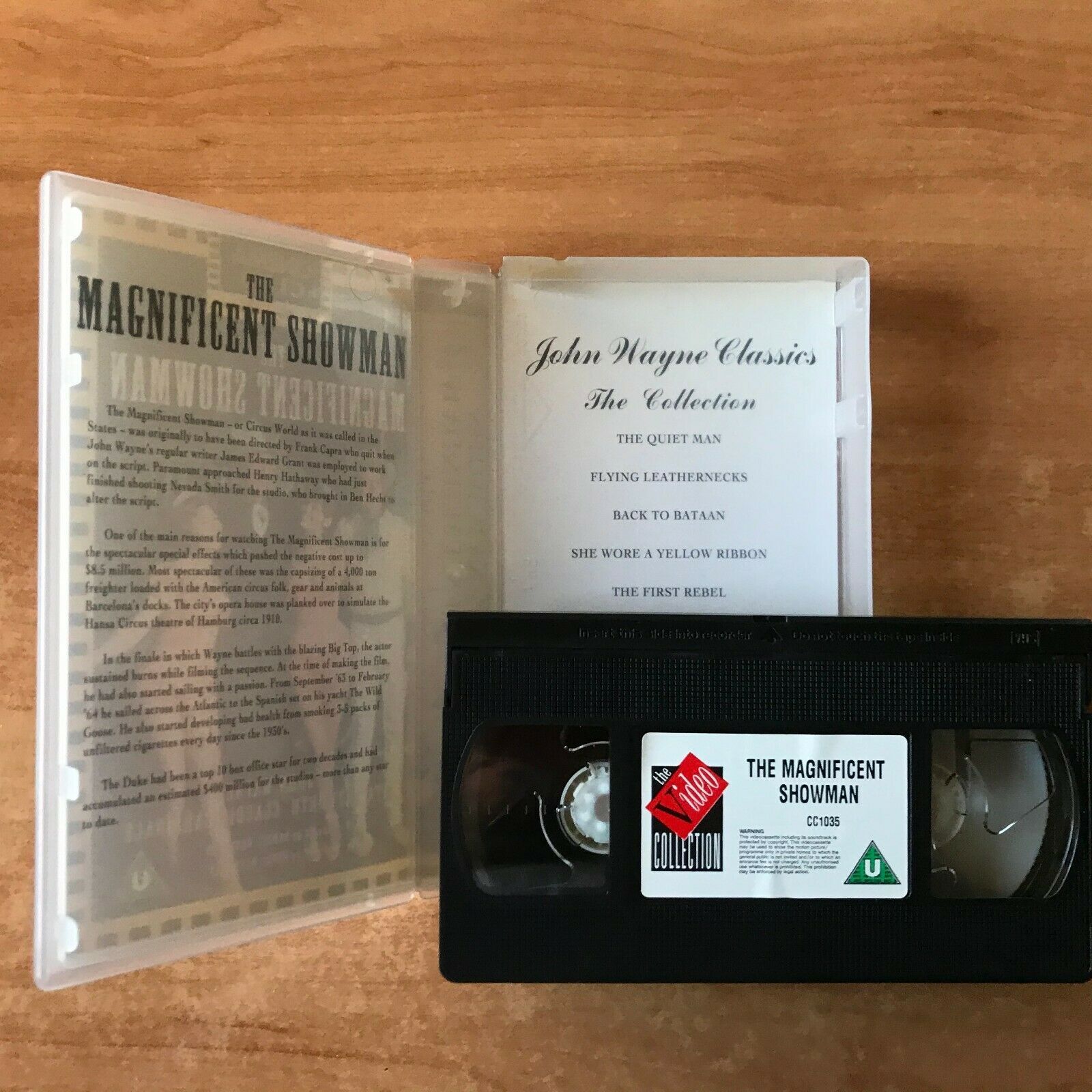 The Magnificent Showman (1978): Western - John Wayne / Rita Hayworth - Pal VHS-