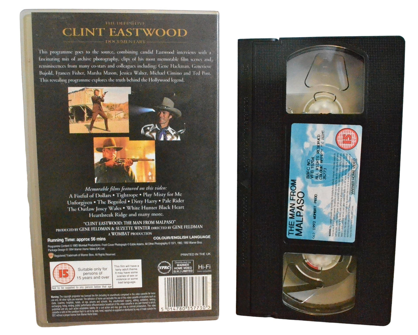 The Man From Malpaso - Clint Eastwood - Warner Home Video - SO35773 - Action - Pal - VHS-