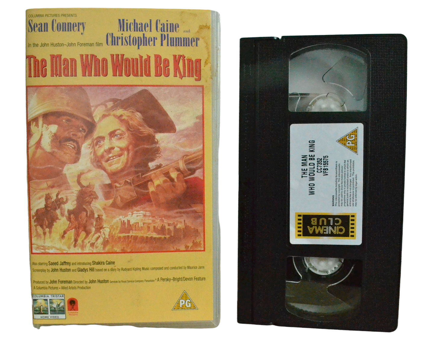 The Man Who Would Be King - Sean Connery - Cinema Club - Vintage - Pal VHS-