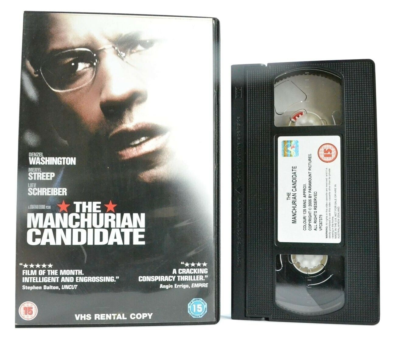 The Manchurian Candidate - Political Thriller - Large Box - Denzel 2004 - VHS-