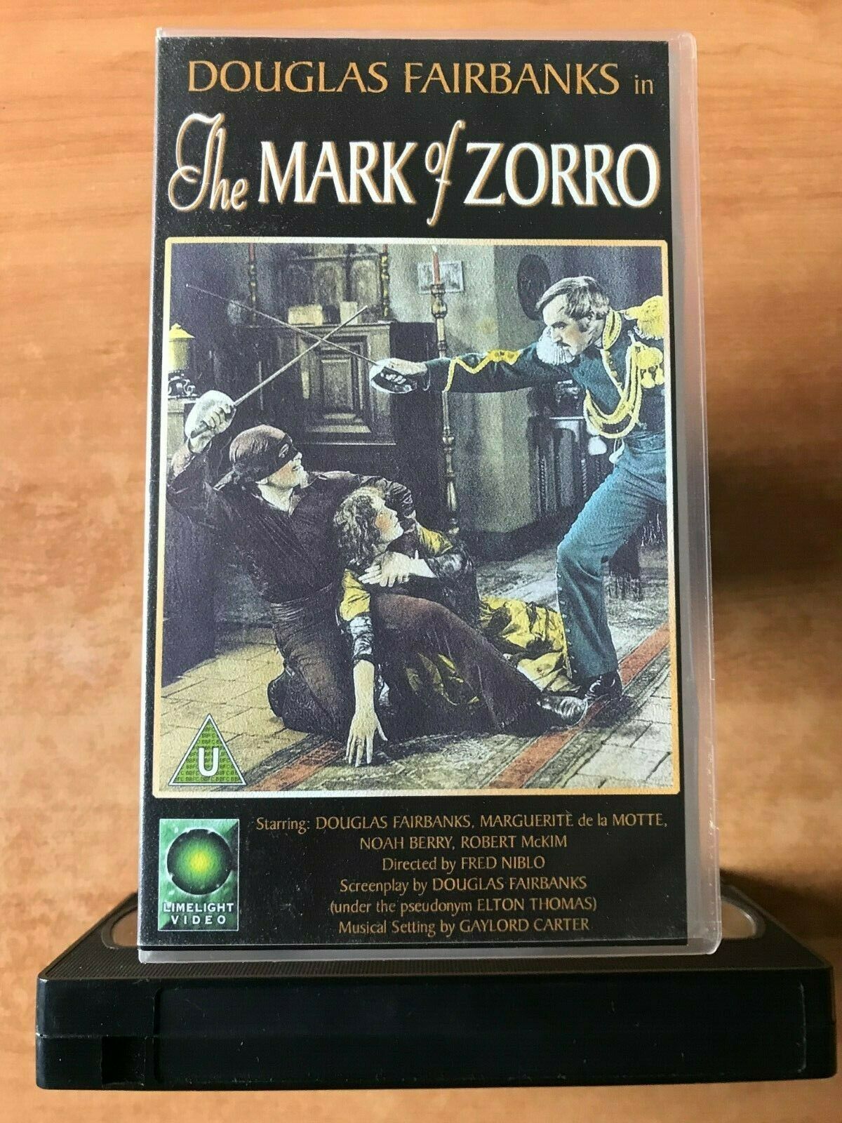 The Mark Of Zorro: (1920) Swashbuckling Action - Fairbanks / Noah Berry - VHS-