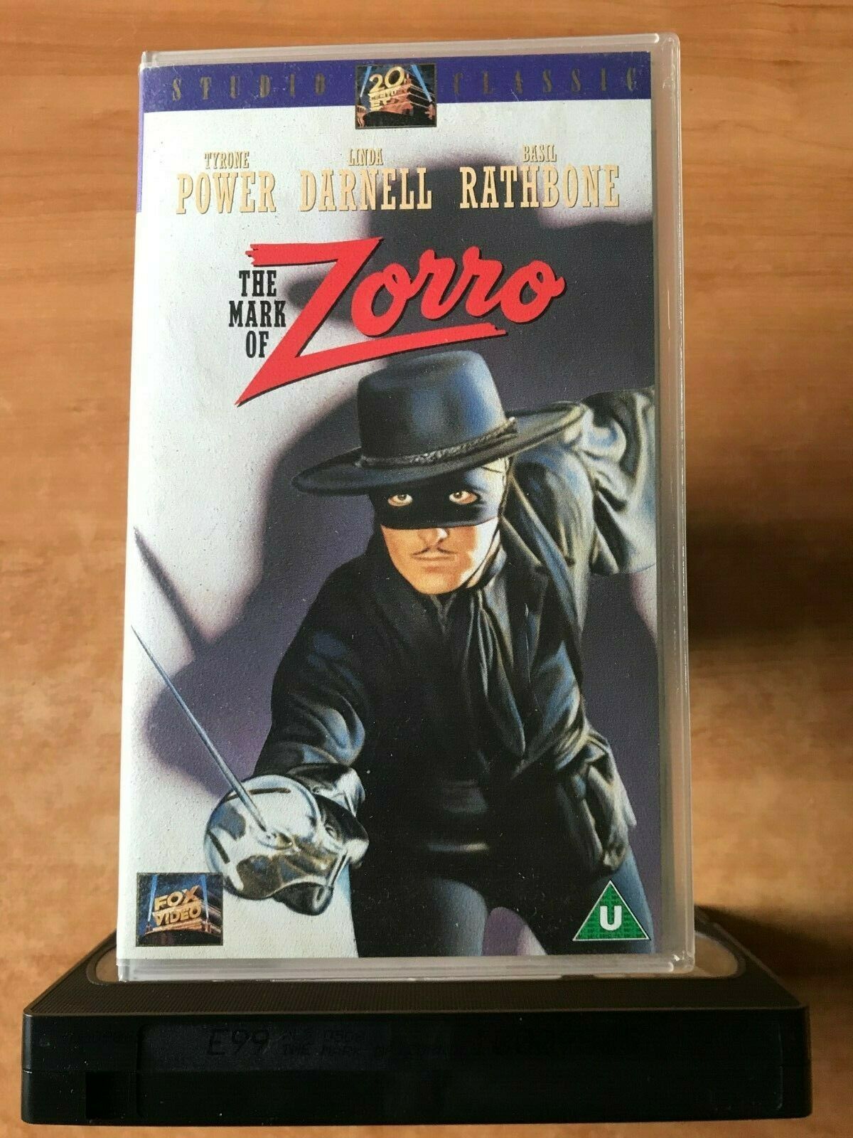 The Mask Of Zorro (1940): Action Adventures - Tyrone Power / Linda Darnell - VHS-