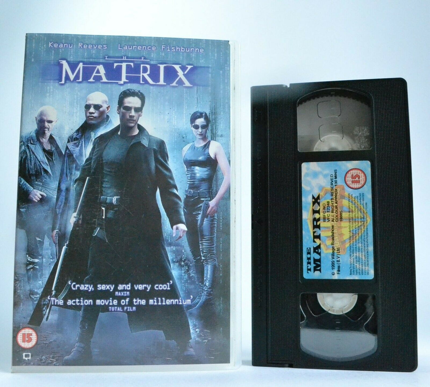 The Matrix (1999) - Sci-Fi Action - Large Box - K.Reeves/L.Fishburne - Pal VHS-