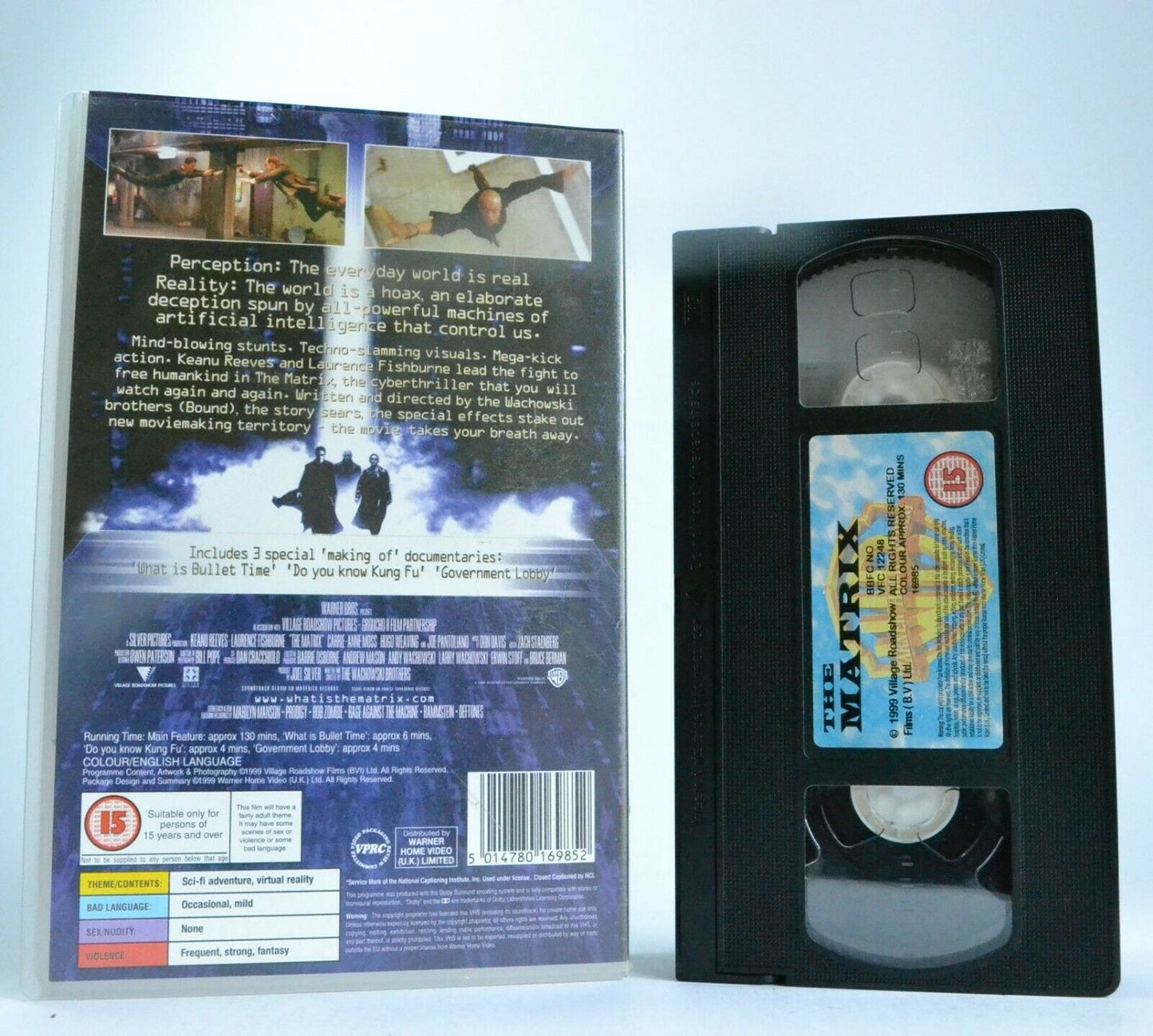 The Matrix (1999) - Sci-Fi Action - Large Box - K.Reeves/L.Fishburne - Pal VHS-