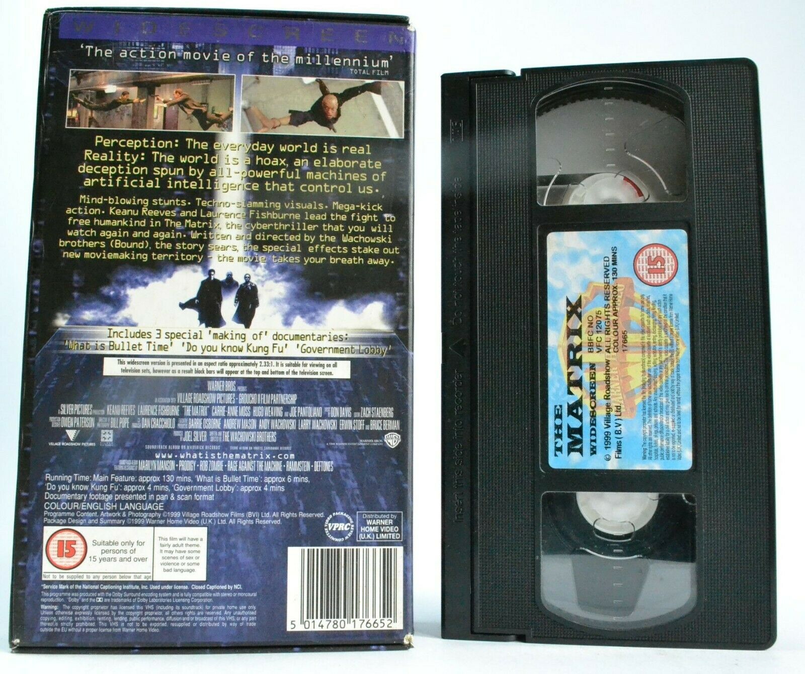 The Matrix (1999) - <<Widescreen>> - Sci-Fi Action - [Keanu Reeves] - Pal VHS-