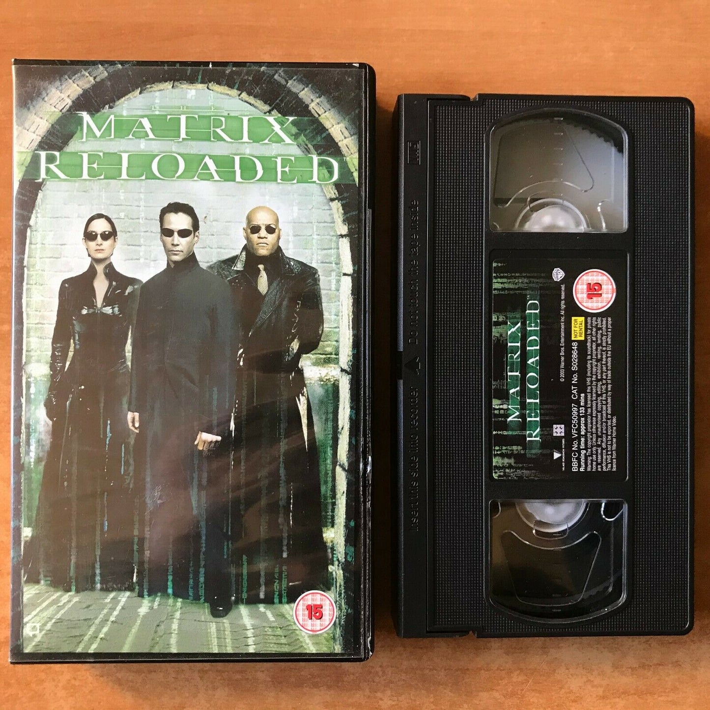 The Matrix Reloaded; [The Wachowski Brothers] Sci-Fi Action - Keanu Reeves - VHS-