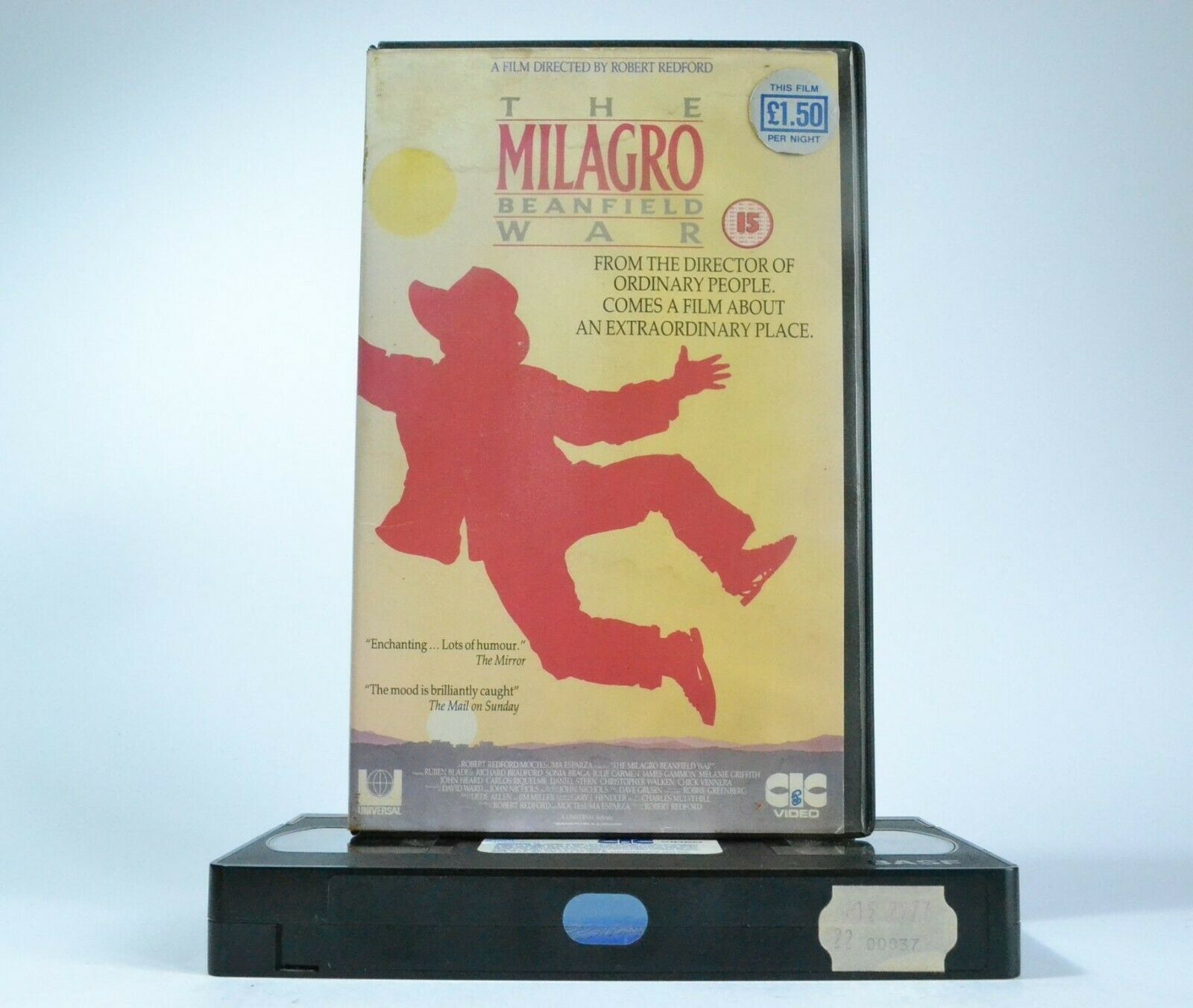 The Milagro Beanfield War: Robert Redford & (1988) Ensemble Cast - Dramedy - VHS-