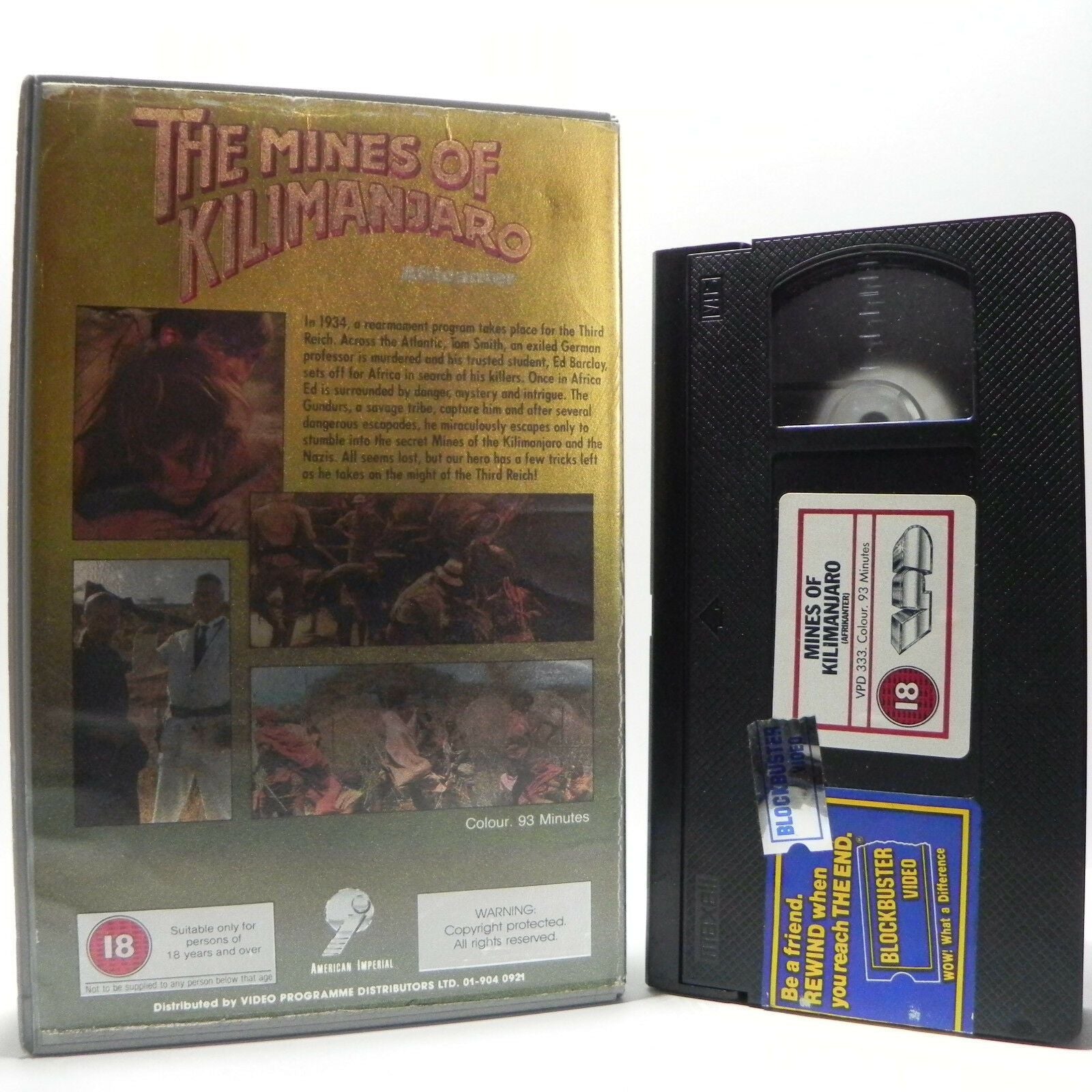 The Mines Of Kilimanjaro: (1986) Action/Adventure - Large Box - Ex-Rental - VHS-