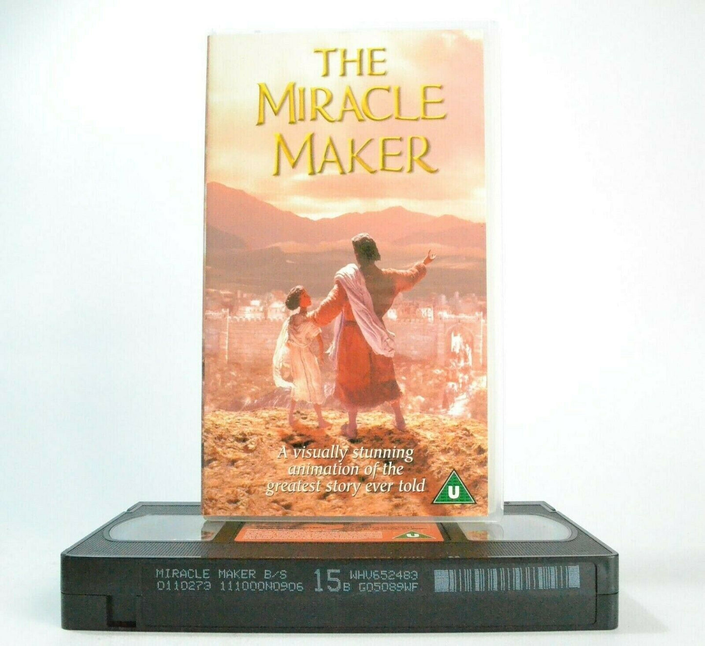 The Miracle Maker: 3D Model Animation - Life Of Jesus - Ralph Fiennes - Pal VHS-