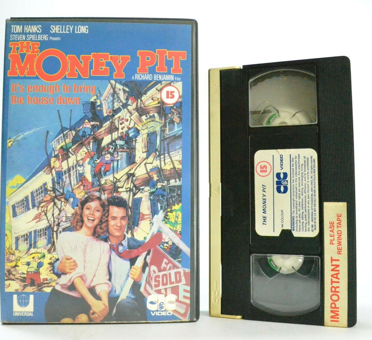 The Money Pit: CIC Video (1986) - Comedy - Large Box - T.Hanks/S.Long - Pal VHS-