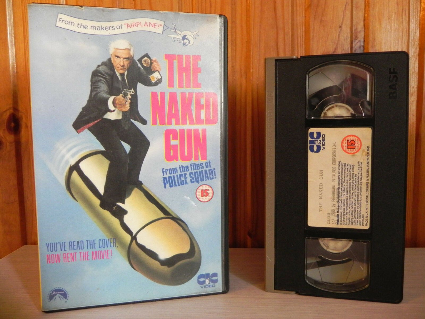 The Naked Gun - Original 1988 CIC Release - Big Box - Lampoon Grade Comedy - VHS-