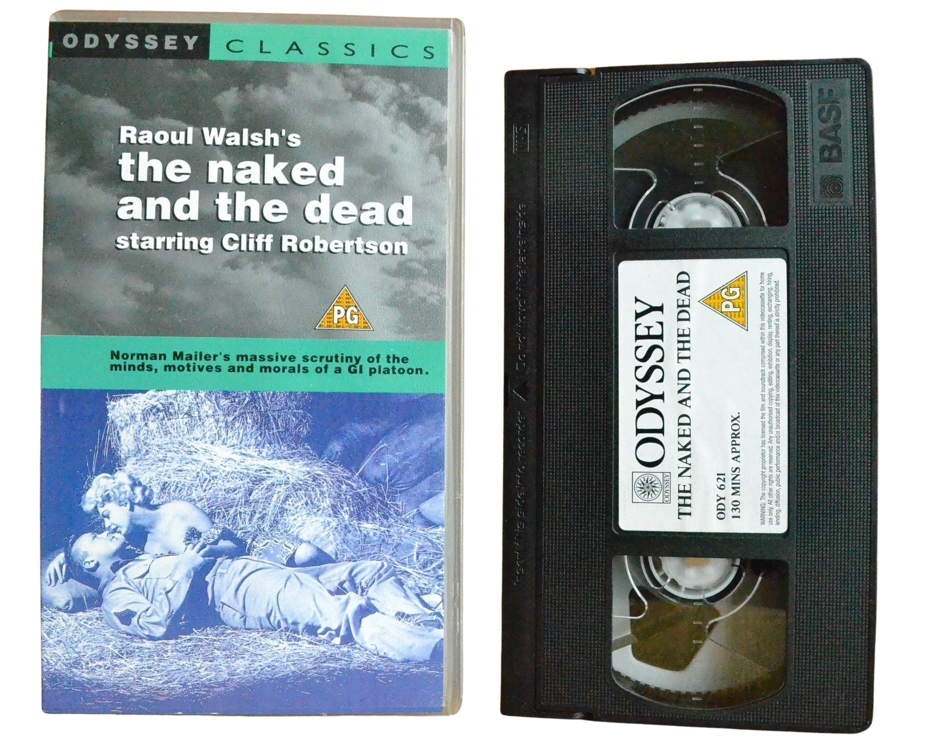 The Naked and the Dead - Aldo Ray - Vintage - Pal VHS-