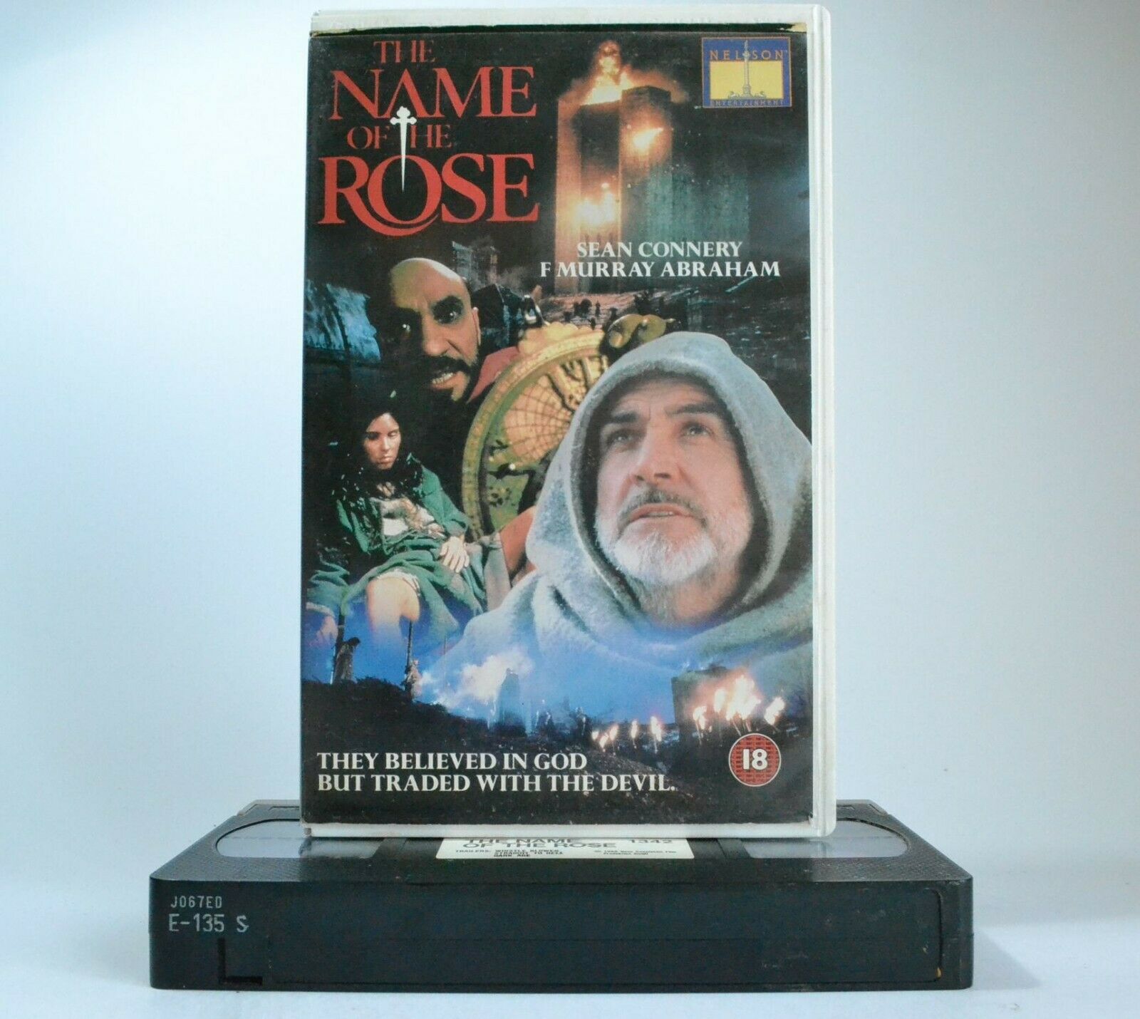 The Name Of The Rose (1986): Historical Drama - Based On U.Eco Novel - Pal VHS-