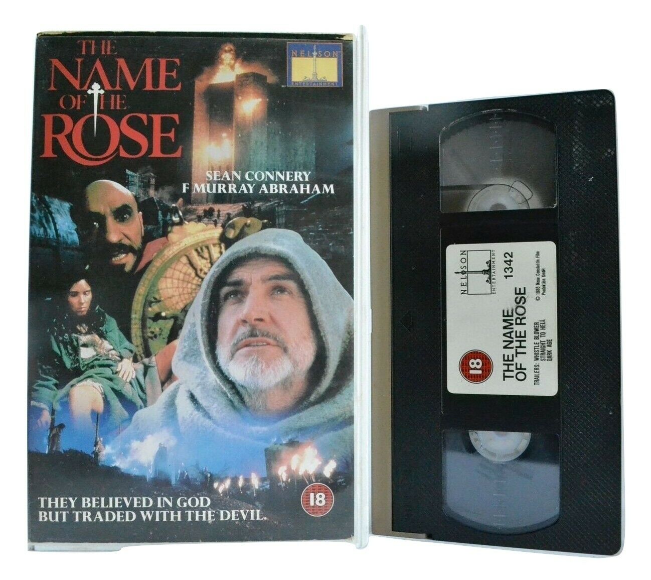 The Name Of The Rose (1986): Historical Drama - Based On U.Eco Novel - Pal VHS-