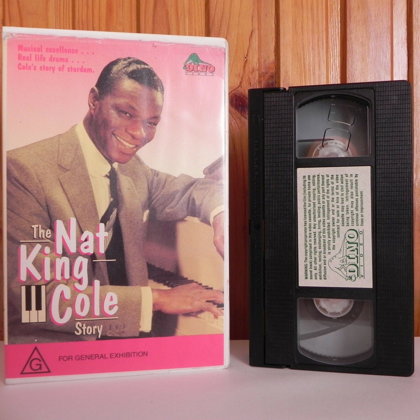 The Nat King Cole Story - Large Box - Dino Video - Musical - Drama - Pal VHS-