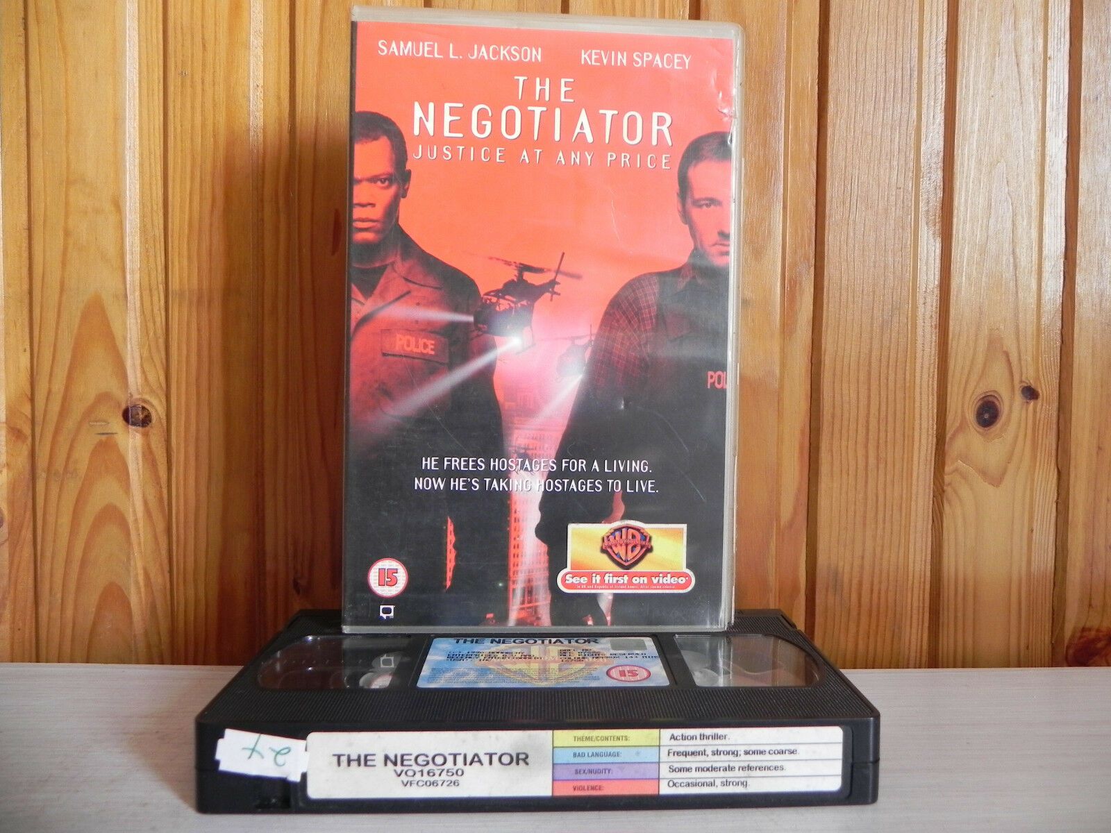 The Negotiator - Warner Home - Action - Samuel L.Jackson - Large Box - Pal VHS-