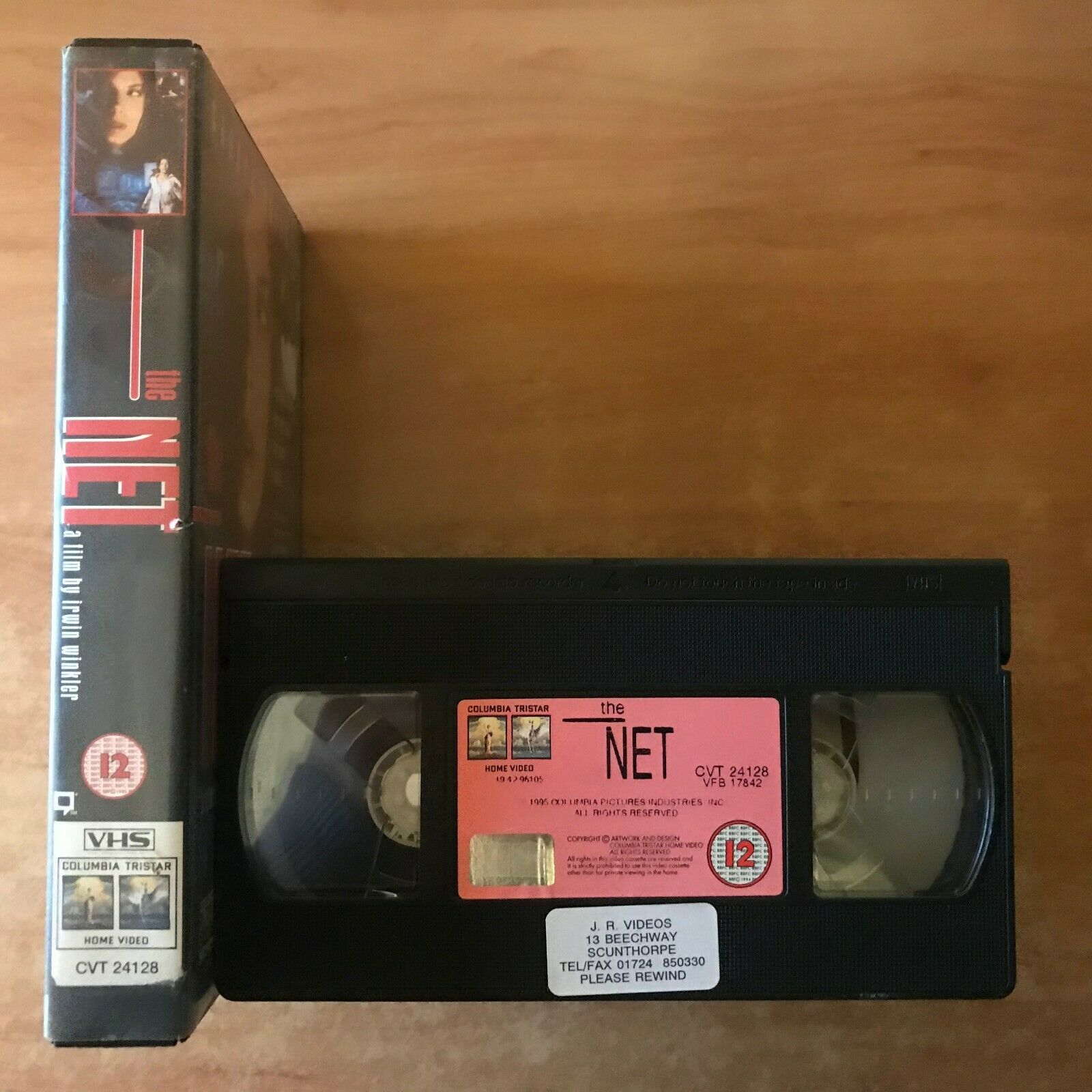 The Net [Irvin Winkler] Crime Action [Big Box] Rental - Sandra Bullock - Pal VHS-