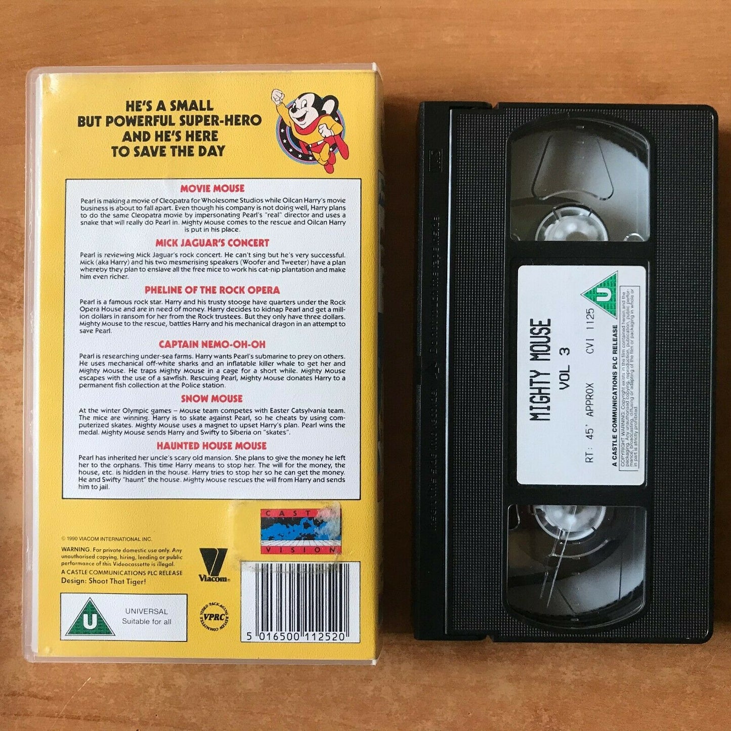 The New Adventures Of Mighty Mouse: Movie Mouse - Animated - Children's - VHS-