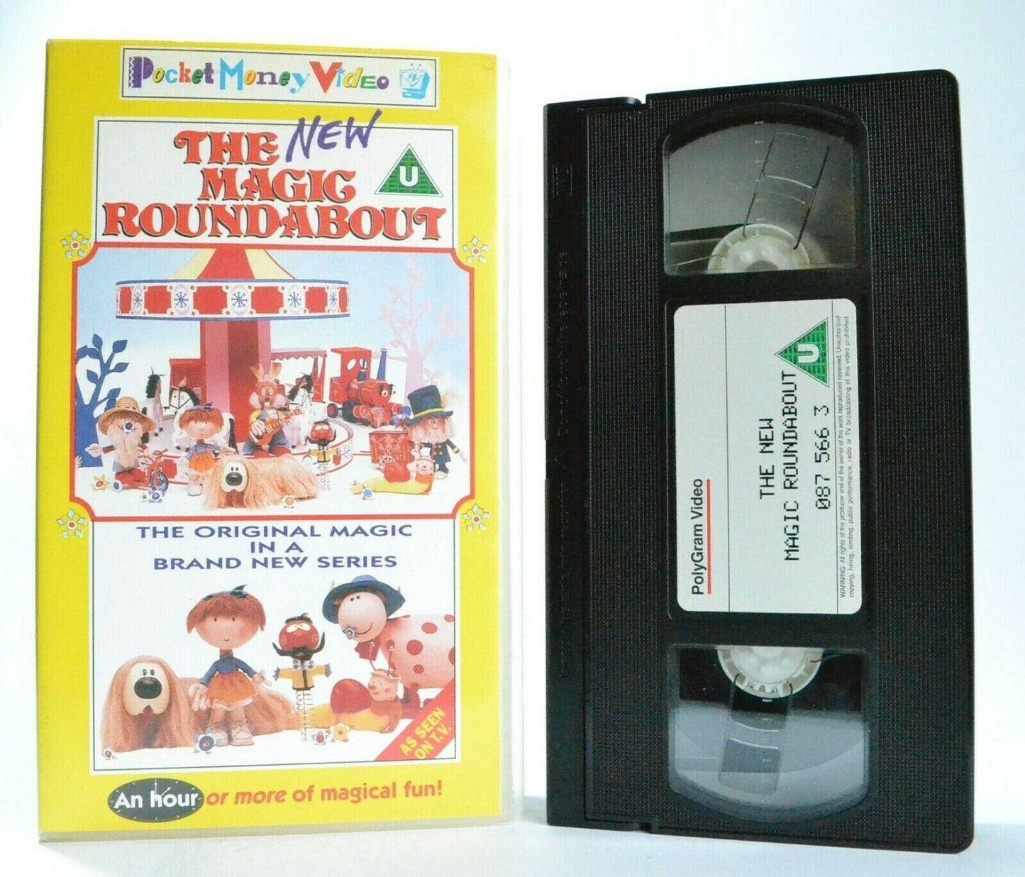 The New Magic Roundabout: 24 Episodes - Educational - Learn - Kids - Pal VHS-