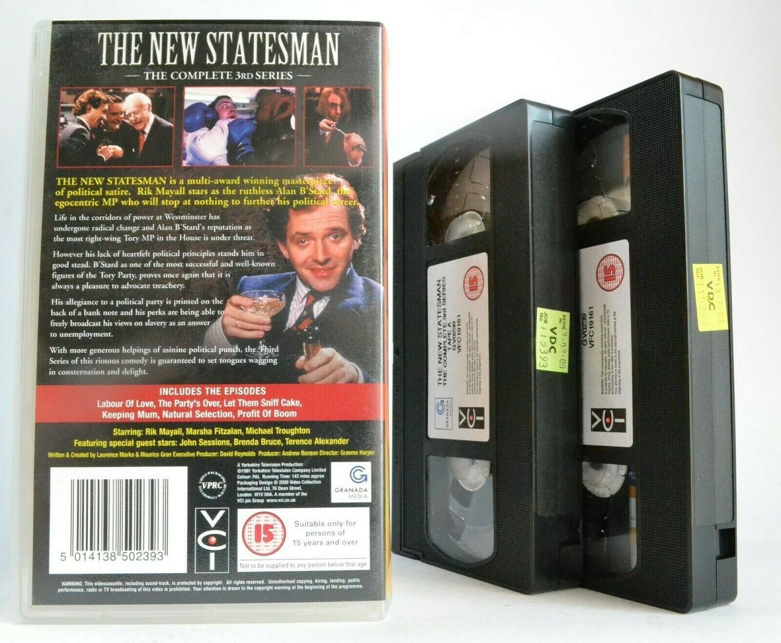 The New Statesman: Complete 3rd Series - British Sitcom - Rik Mayall - Pal VHS-