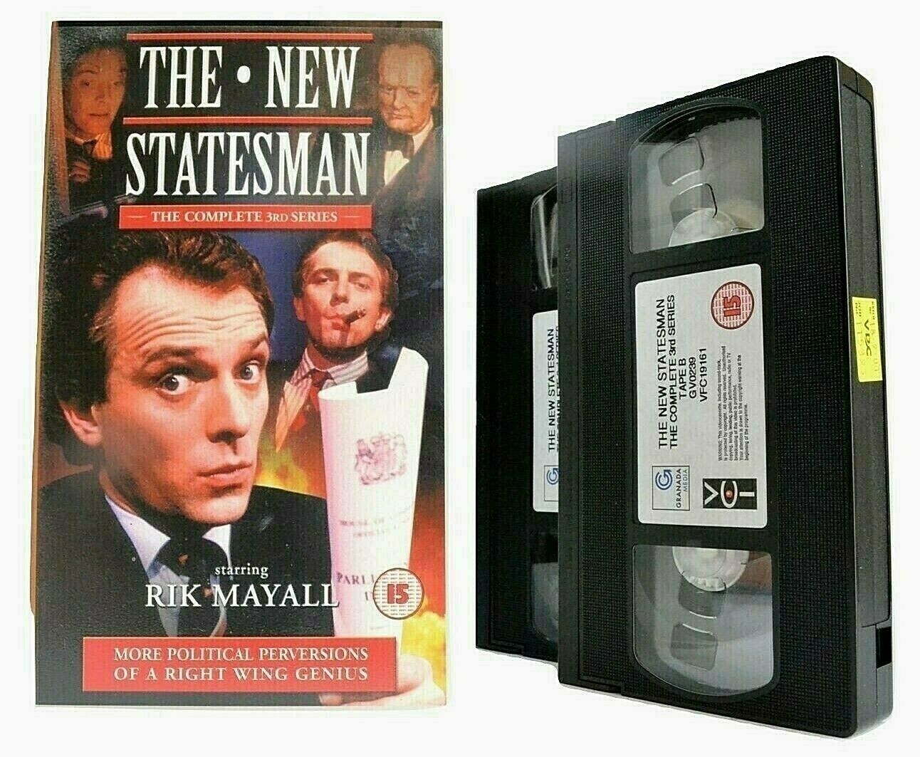 The New Statesman: Complete 3rd Series - British Sitcom - Rik Mayall - Pal VHS-