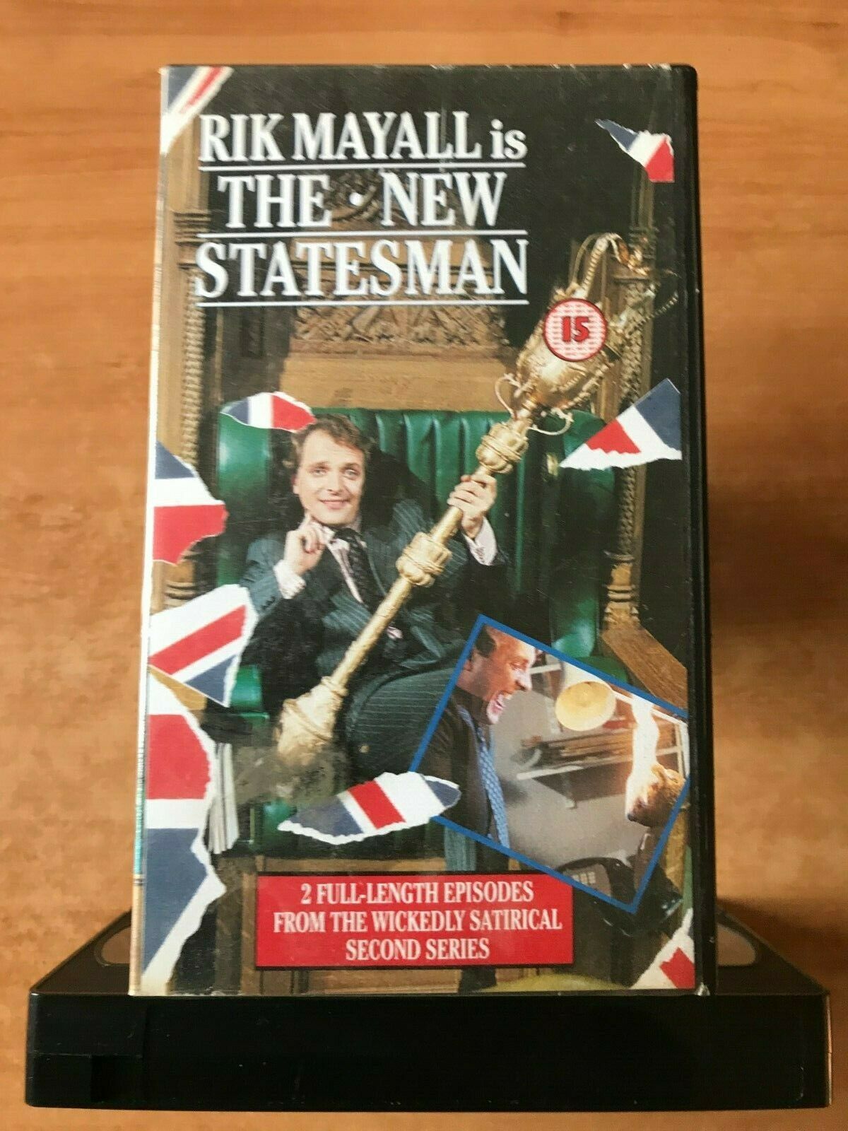 The New Statesman: Piers Of The Realm (TV Series) Comedy [Rik Mayall] Pal VHS-