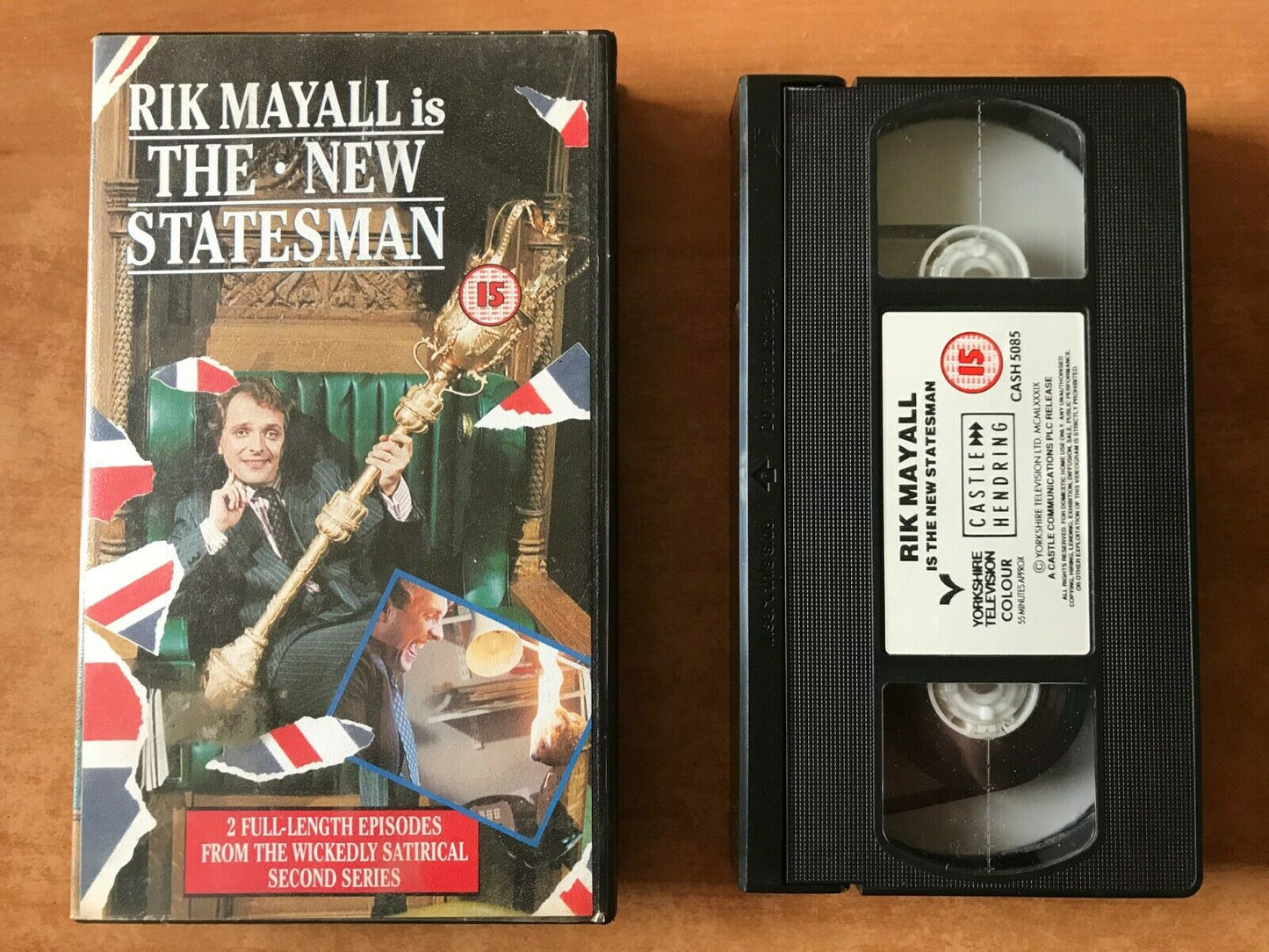 The New Statesman: Piers Of The Realm (TV Series) Comedy [Rik Mayall] Pal VHS-