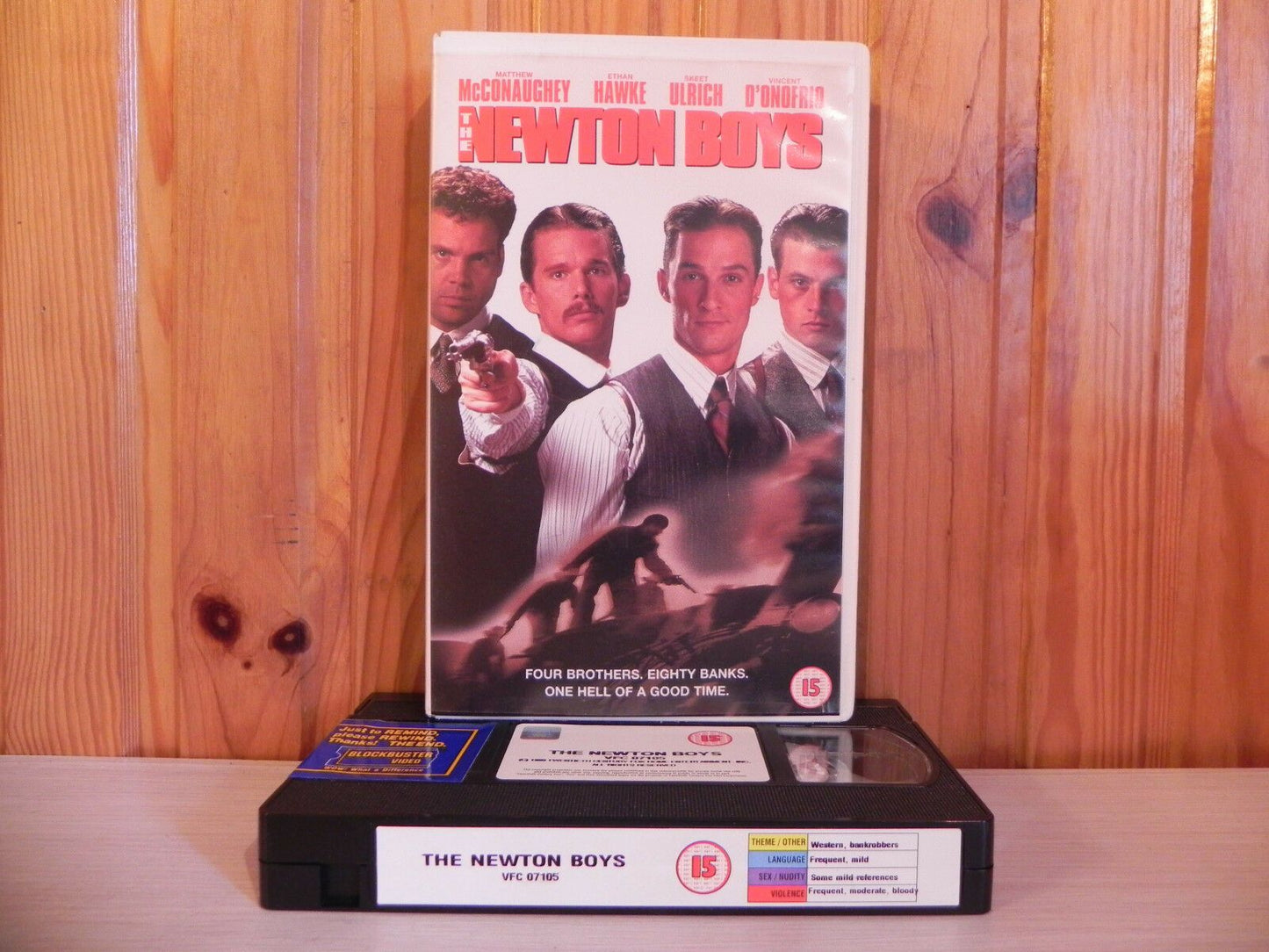 The Newton Boys - 4 Brothers 80 Banks - Fox Pathe - Big Box - Ex-Rental - VHS-