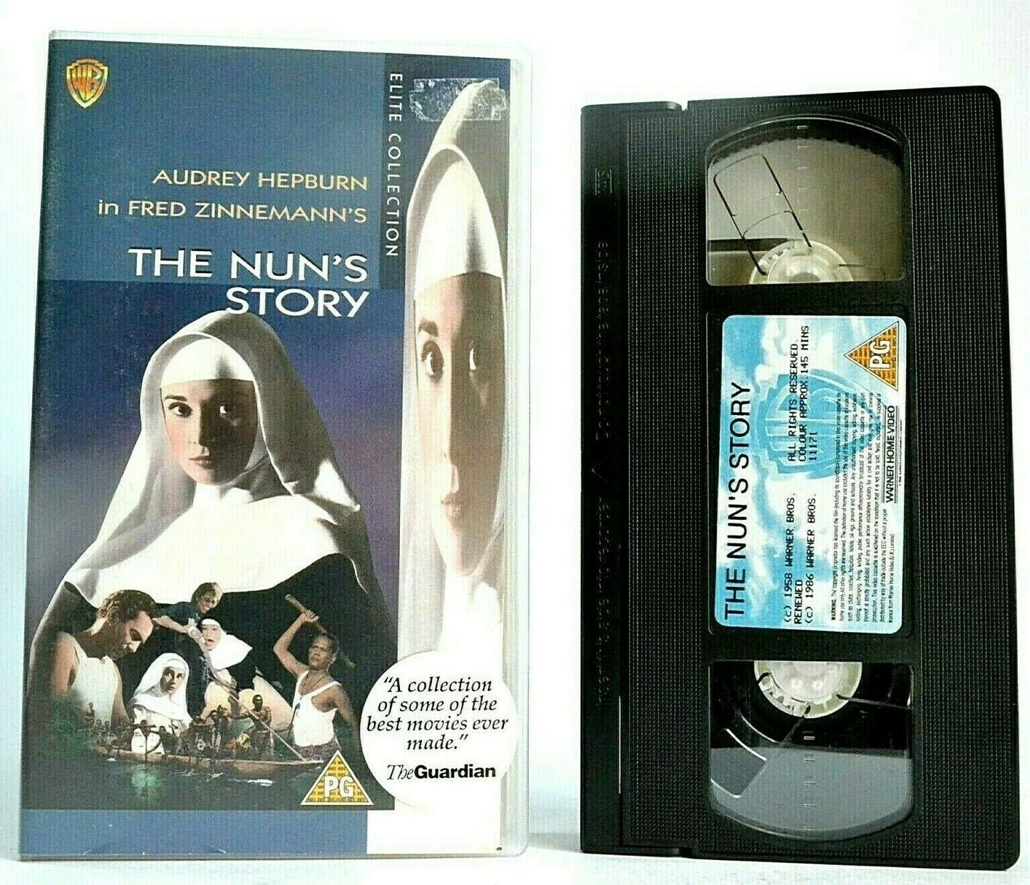 The Nun's Story: Elite Collection - Religious Drama - Audrey Hepburn - Pal VHS-