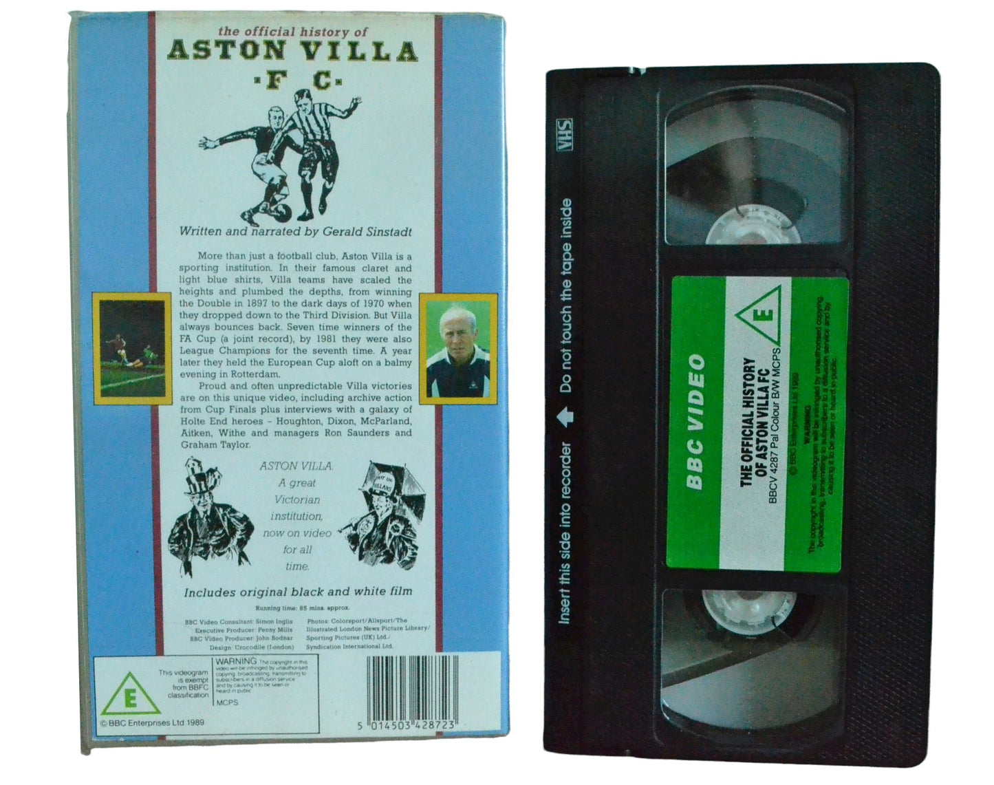 The Official History Of Aston Villa FC - Houghton - BBC Video - Football - Pal VHS-