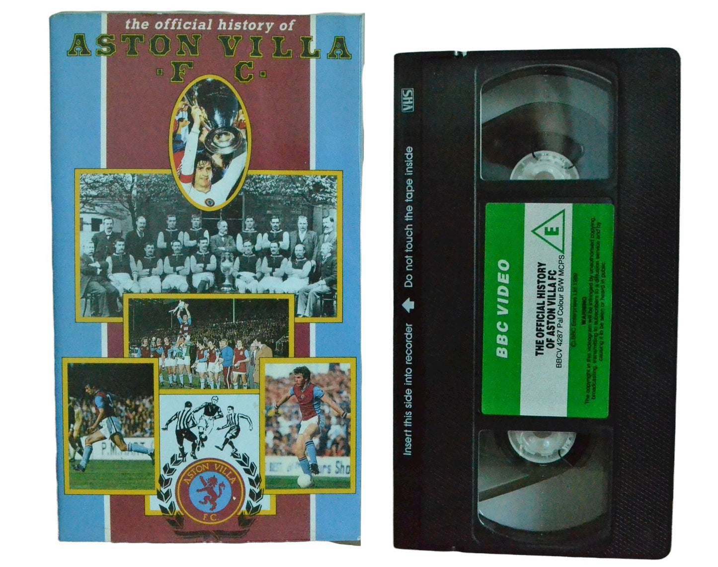 The Official History Of Aston Villa FC - Houghton - BBC Video - Football - Pal VHS-