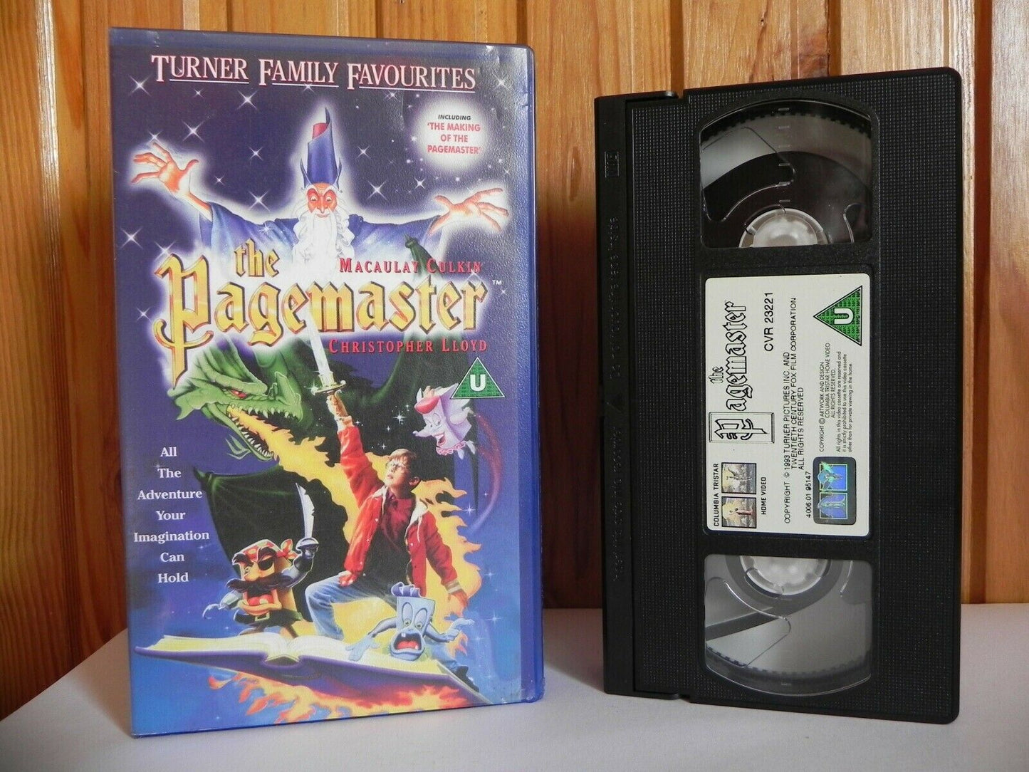 The Pagemaster - Turner Pictures - Family - Maculay Culkin - Children's - VHS-