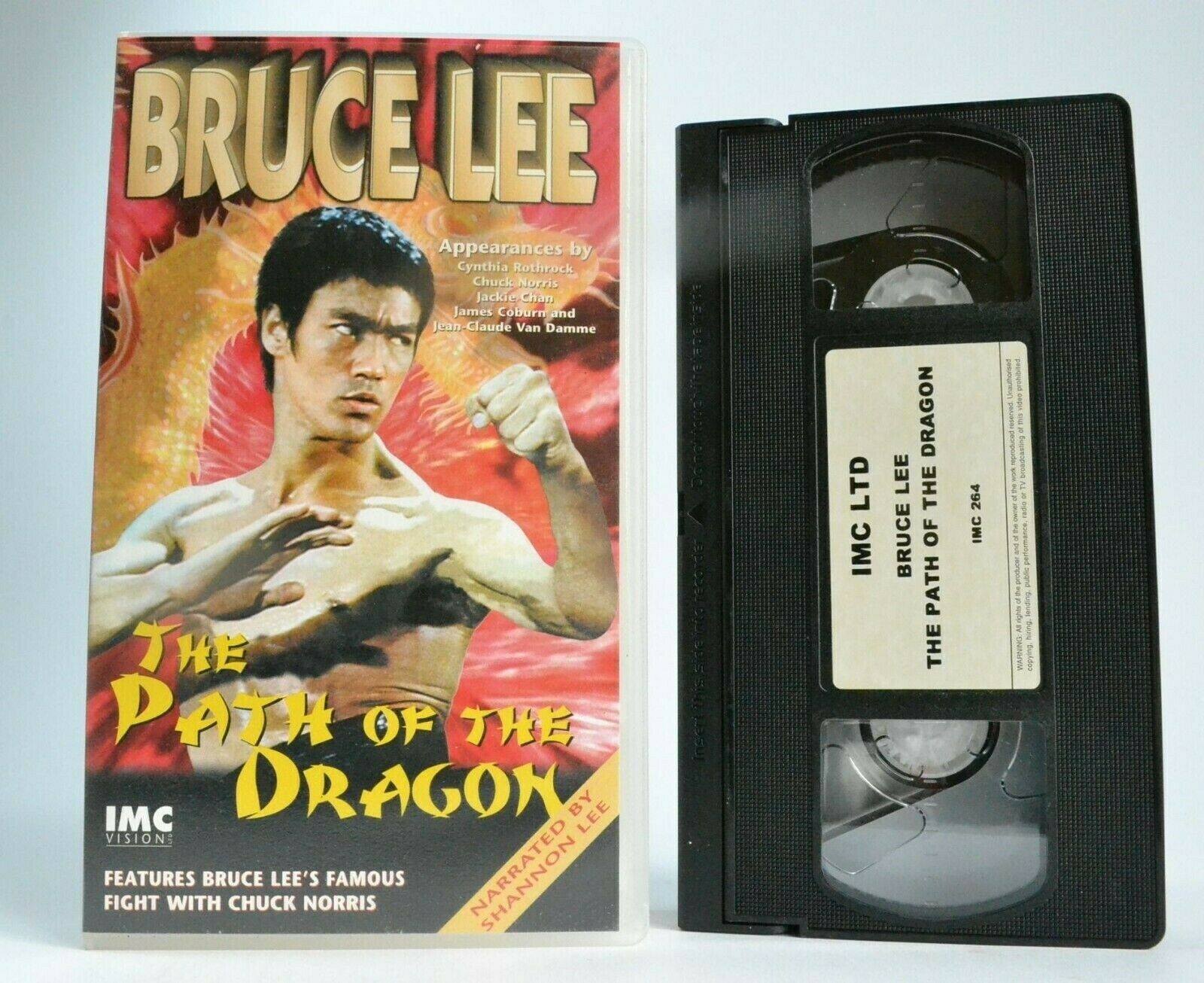 The Path Of The Dragon (Bruce Lee) -<Shannon Lee>- [ Chuck Norris ] - Pal VHS-