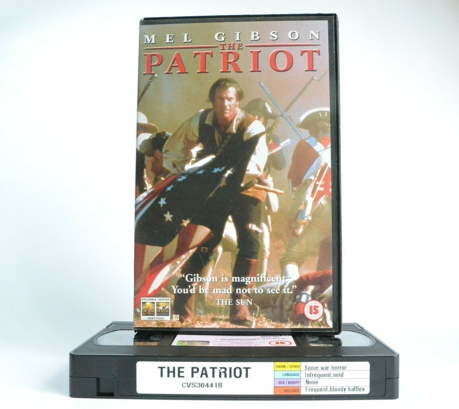 The Patriot: Historical Fiction War Drama - American Revolutionary War - Pal VHS-