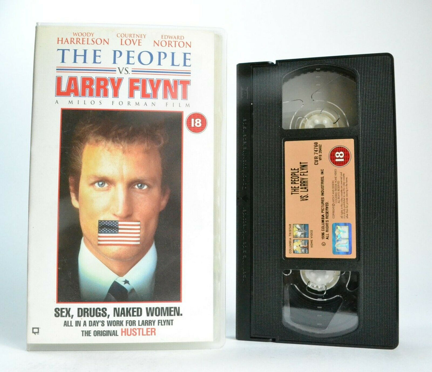 The People Vs. Larry Flint: Milos Forman Film (1996) - Biographical Drama - VHS-