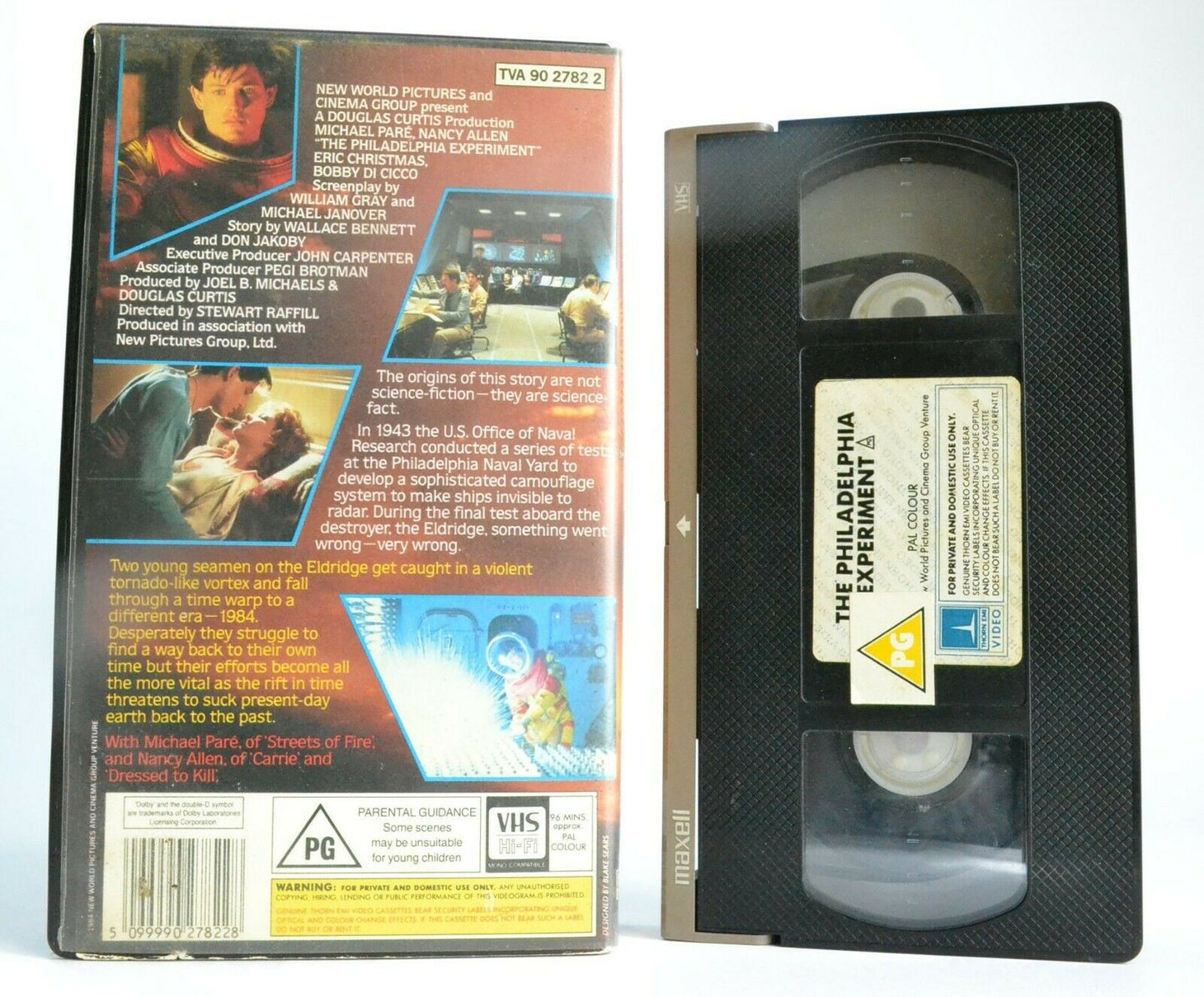 The Philadelphia Experiment: Thorn EMI Pre-Cert - Urban Legend Sci-Fi - Pal VHS-