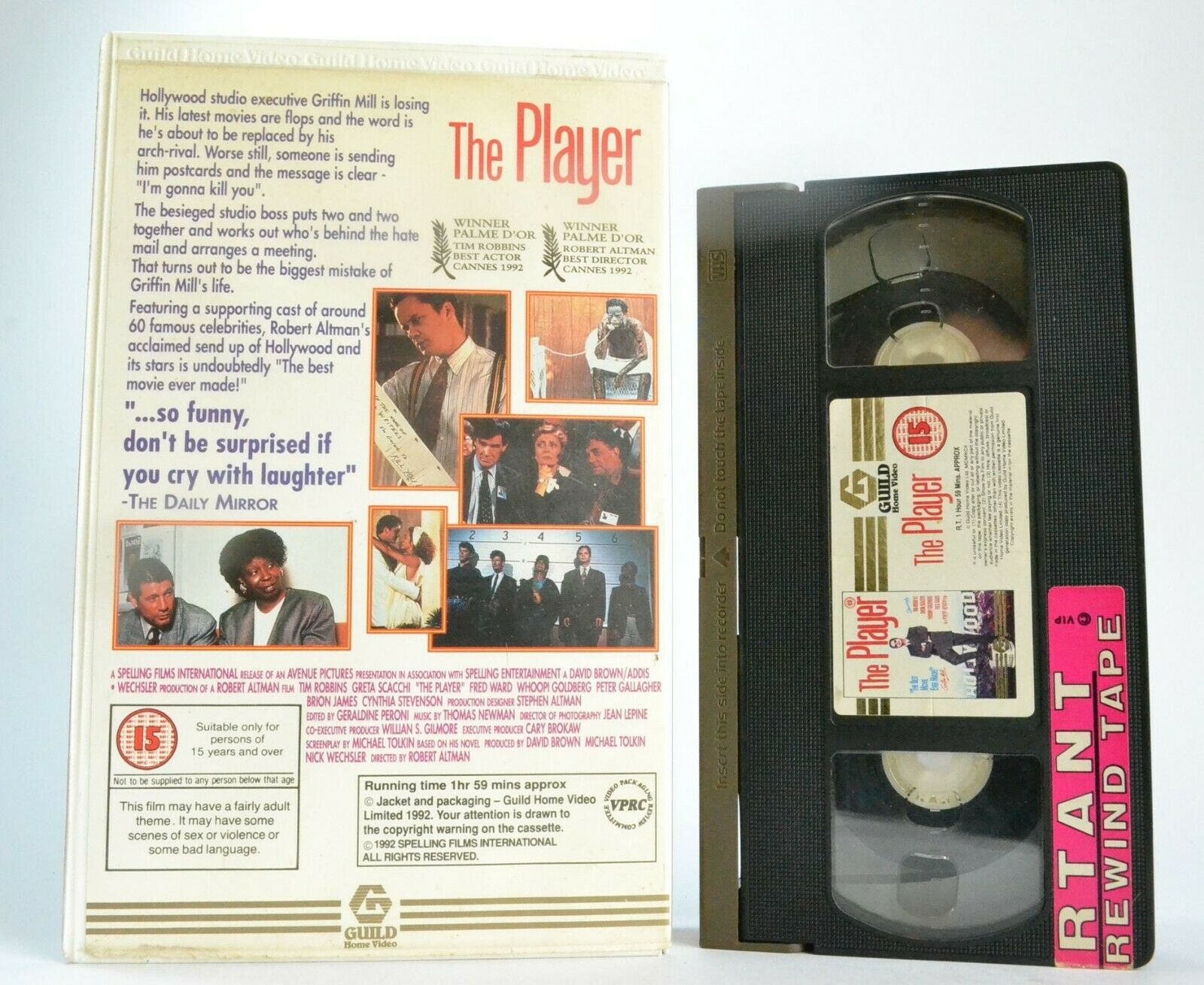 The Player (1992); [Robert Altman] - Hollywood Action - Tim Robbins - Pal VHS-