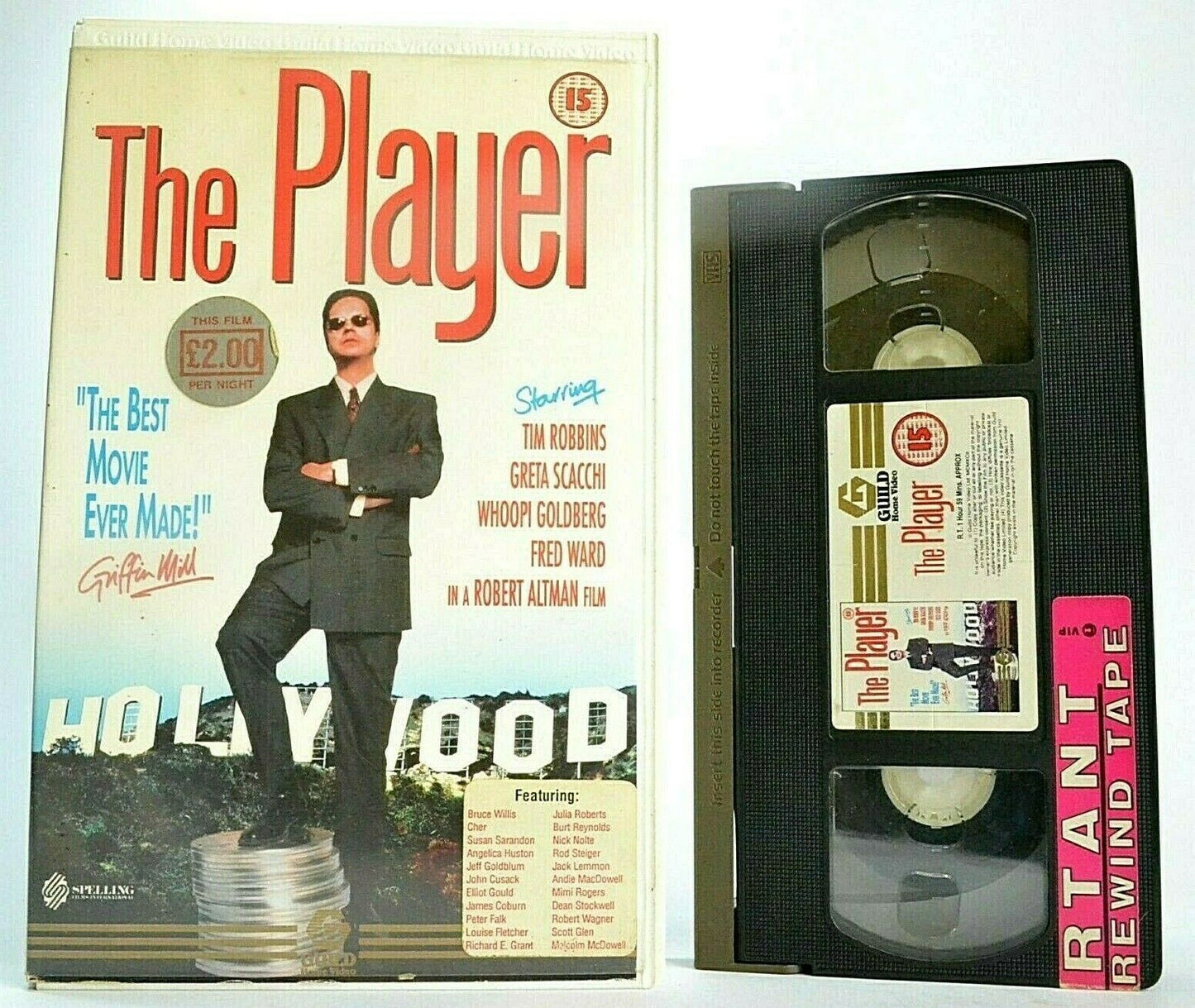 The Player (1992); [Robert Altman] - Hollywood Action - Tim Robbins - Pal VHS-