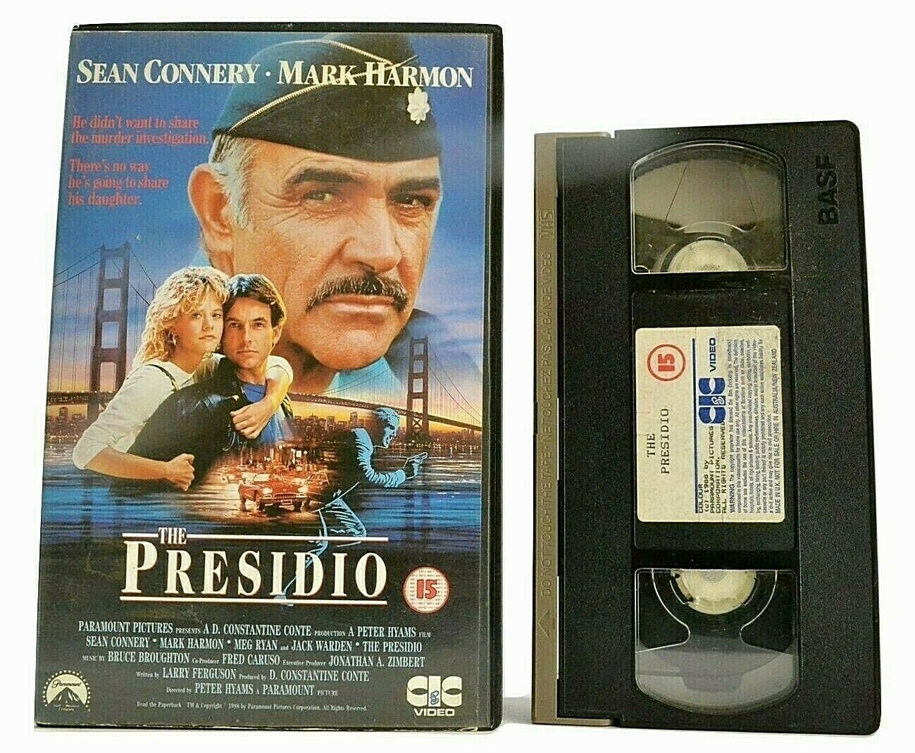 The Presidio (1988) - Police Drama - Large Box - Sean Connery/Meg Ryan - Pal VHS-