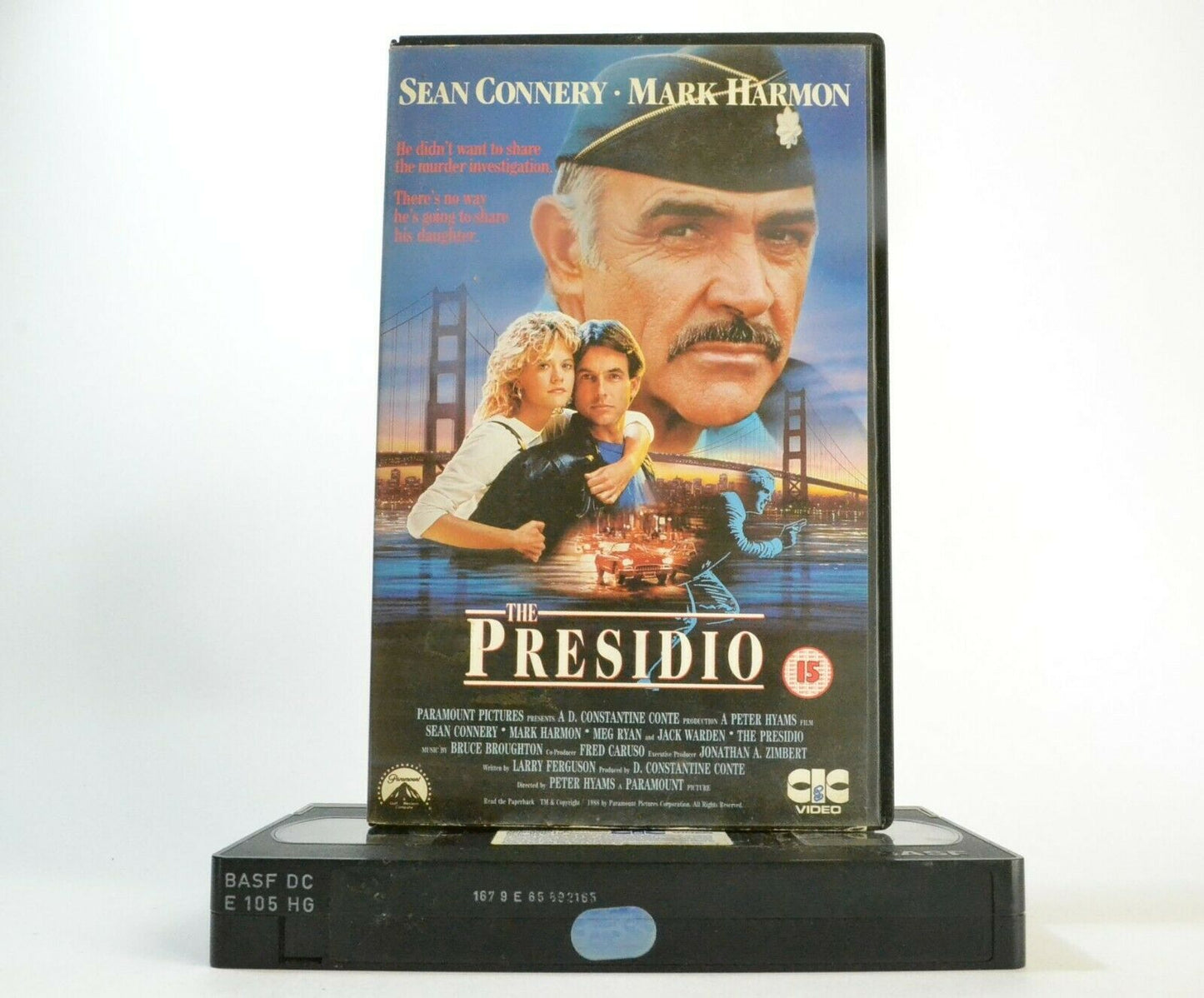 The Presidio (1988) - Police Drama - Large Box - Sean Connery/Meg Ryan - Pal VHS-