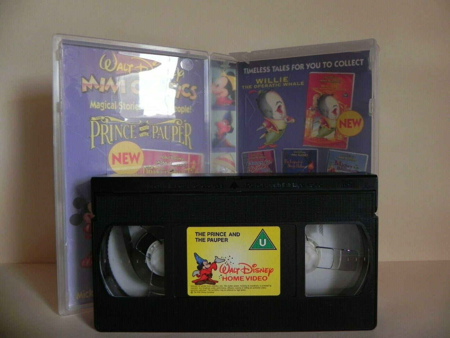 The Prince And The Pauper - Walt Disney - Classic Animation - Children's - VHS-