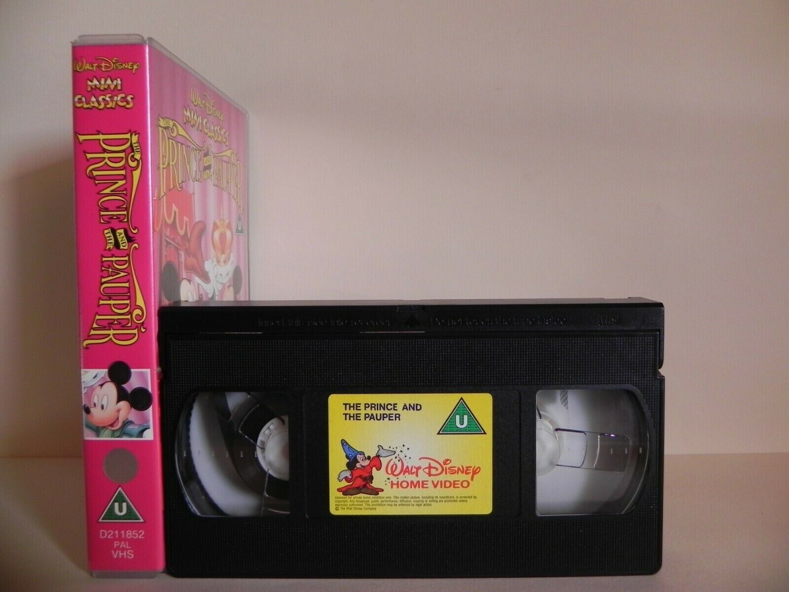 The Prince And The Pauper - Walt Disney - Classic Animation - Children's - VHS-