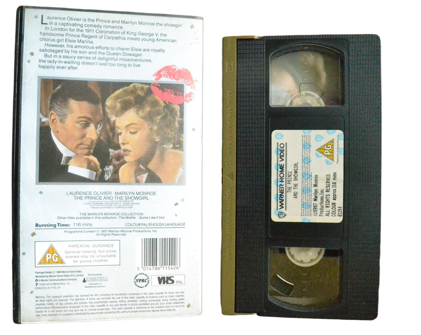 The Prince And The Showgirl - Laurence Oliver - Warner Home Video - Vintage - Pal VHS-