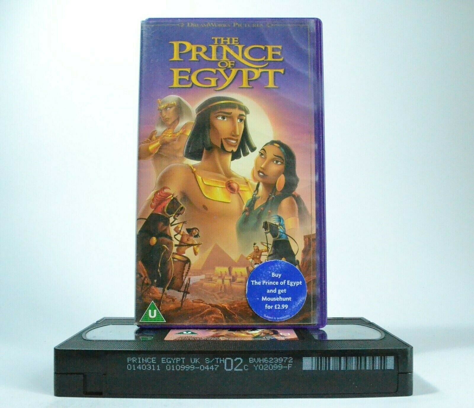 The Prince Of Egypt: (1998) DreamWorks - Animated Musical Drama - Kids - VHS-