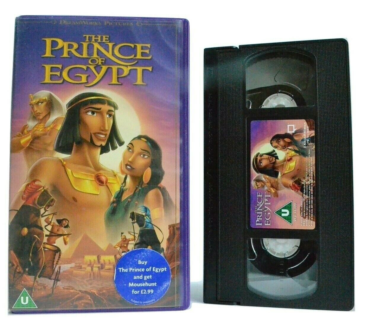 The Prince Of Egypt: (1998) DreamWorks - Animated Musical Drama - Kids - VHS-