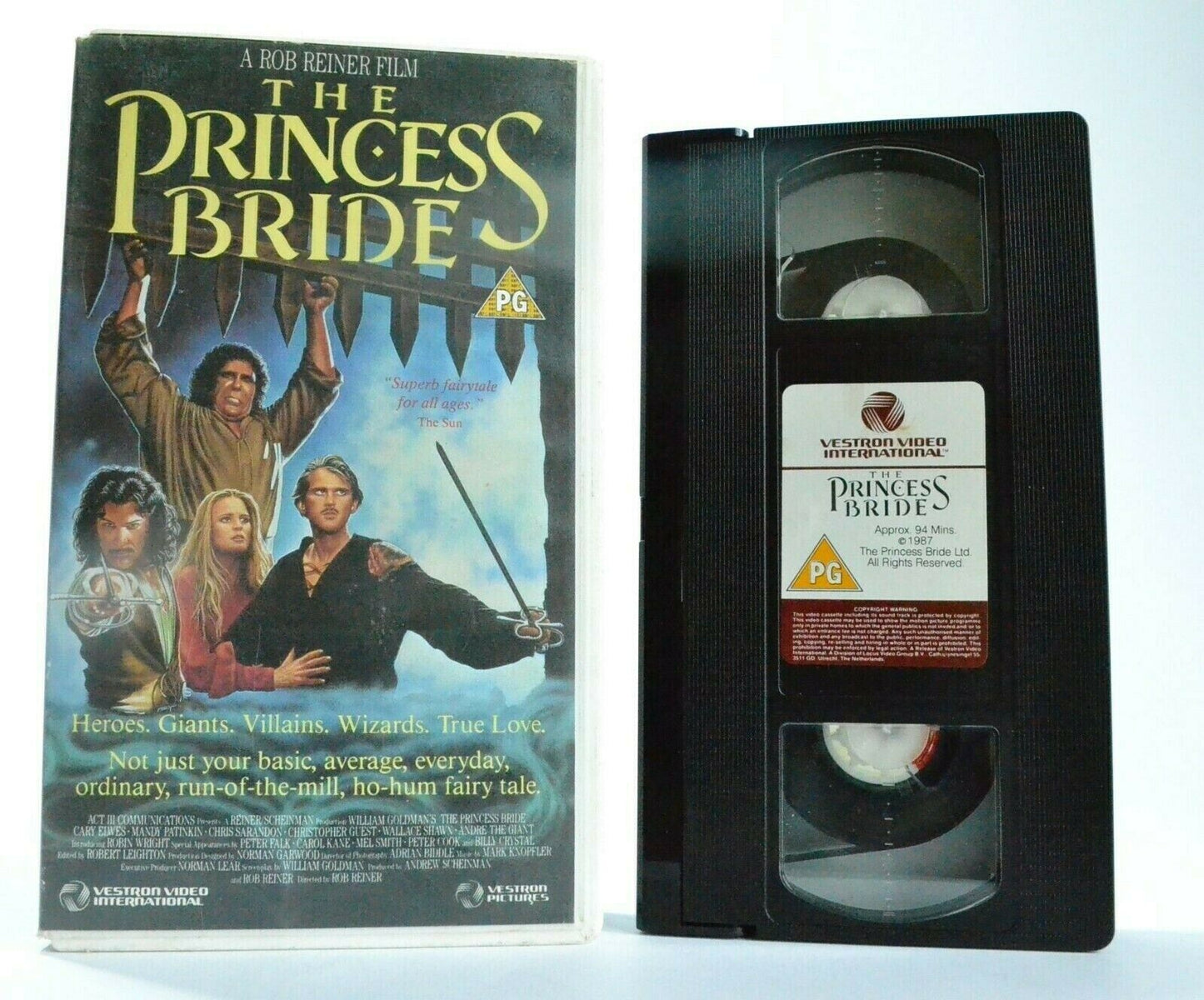 The Princess Bride (1987): [Vestron] Adventure - Cary Elwes - Children's - VHS-