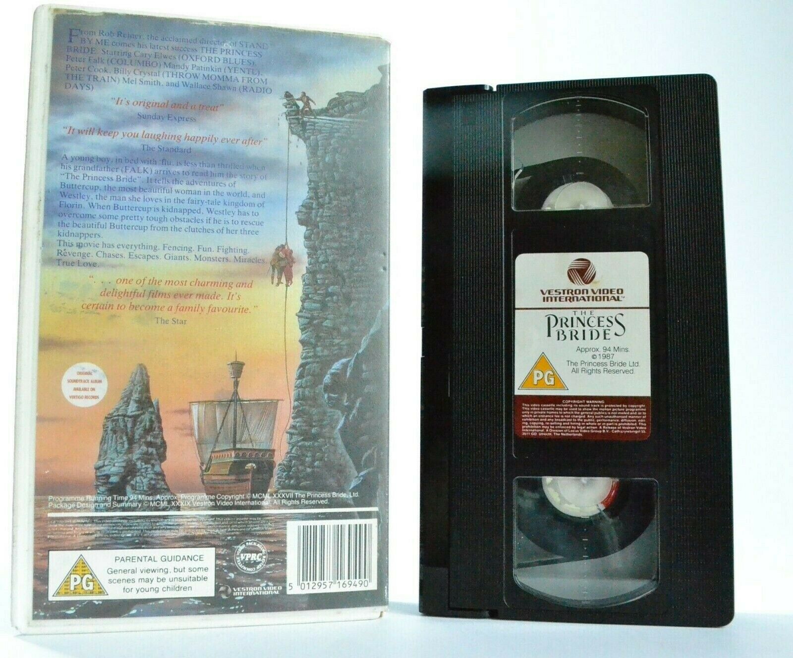 The Princess Bride (1987): [Vestron] Adventure - Cary Elwes - Children's - VHS-